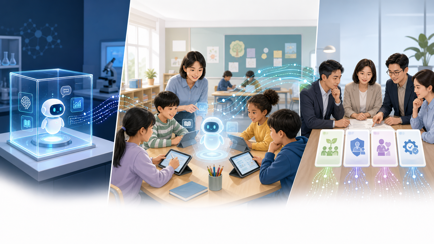 실험실의 EdTech AI PoC가 실제 교실 사용과 기관의 근거 기반 도입 판단으로 이어지는 모습