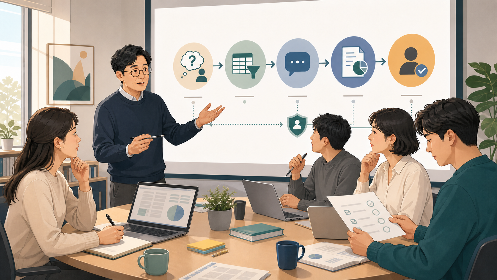 비전공자가 업무 질문을 정리하고 데이터를 모아 AI와 함께 결과를 검증하는 학습 과정